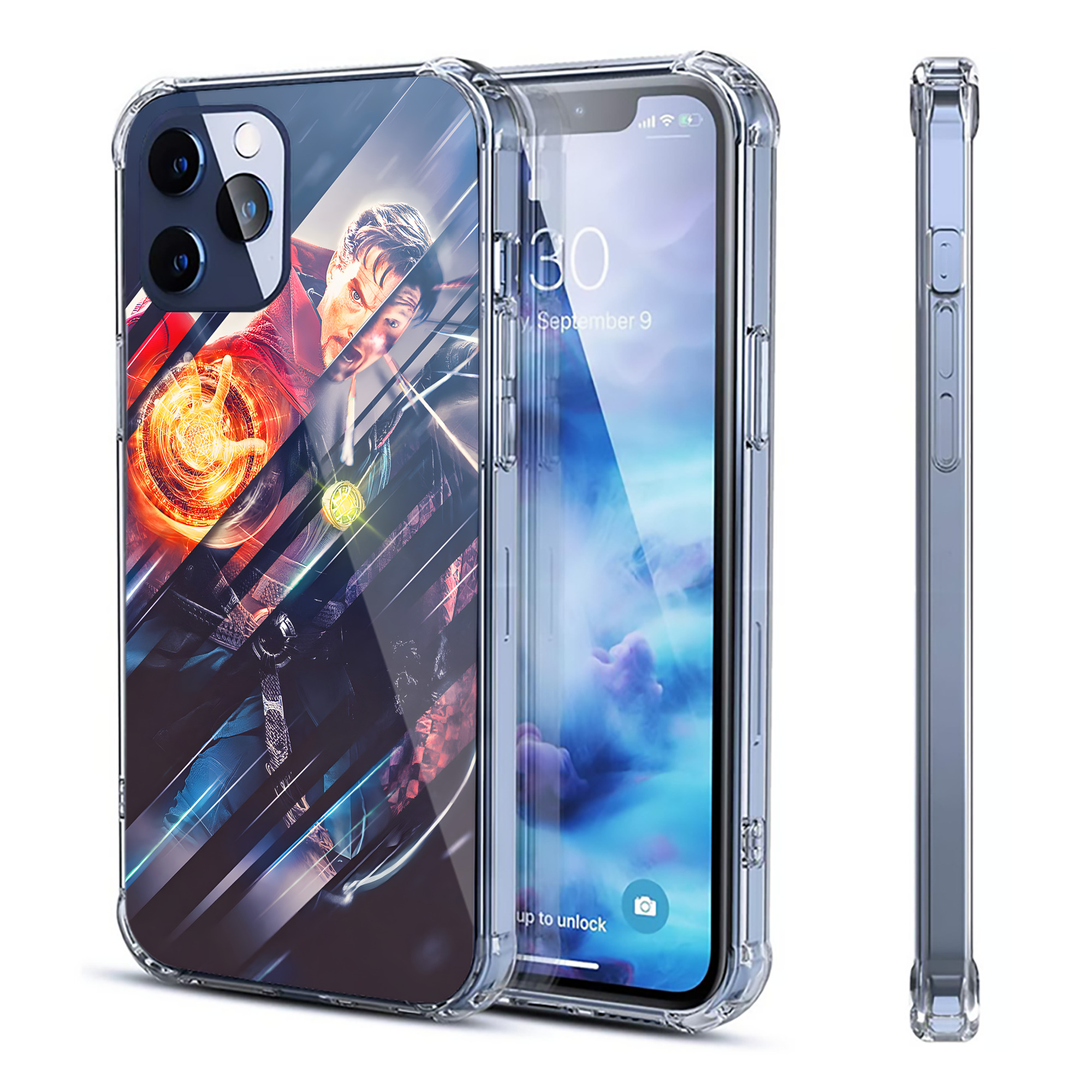 （画像用） アベンジャーズ The Avengers 【iPhone 12シリーズ対応】透明スマホケース（クリアソフトケース）